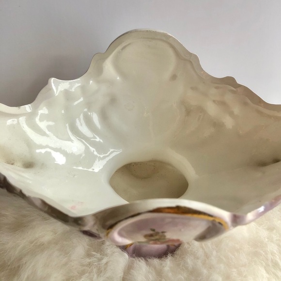 BEAUTIFUL Lavender Rose Candy Dish Vintage - Picture 2 of 4